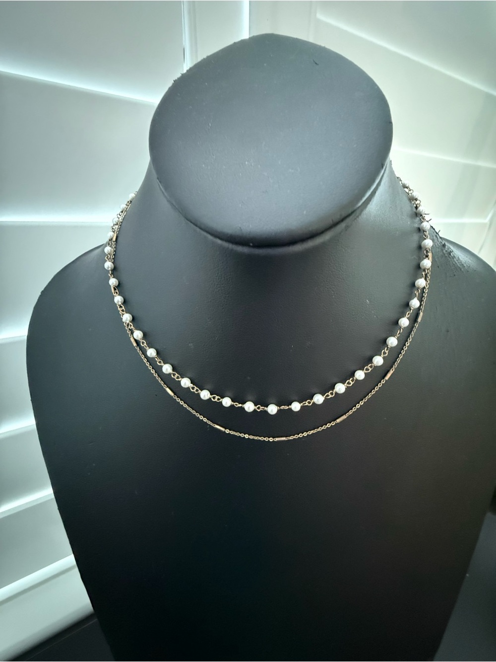 Argento Vivo New Pearl Double Chain Short Multi-Strand Necklace